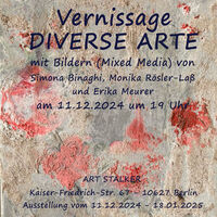 Vernissage - Gruppenausstellung DIVERSE ART - Simona Binaghi, Monika Rösler-Laß + Erika Meurer