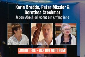 Karin Brodde & Dorothea Stockmar: Jedem Abschied wohnt ein Anfang inne - Wohnzimmerlesung in Halle 13