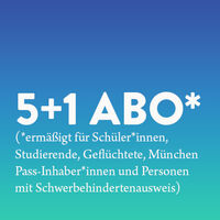 5+1 Abo (ermäßigt) - Gutschein