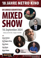 DIE GROSSE GEBURTSTAGS-MIXED SHOW - mit Kai Magnus Sting, Dave Davis, Vera Deckers, Jonas Greiner und Sara Karas