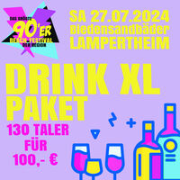90er Beach Open Air Lampertheim 2024 - DRINK PAKET 1 - Buy 100 get 130 Taler